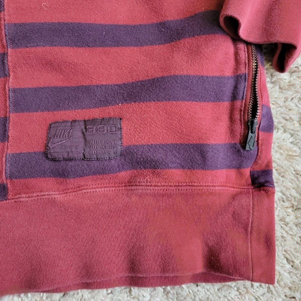 Niike Sportswear Sweatshirt Mens 3XL Red Striped Lebron Pocket Crewneck Long Slv - Picture 3 of 11